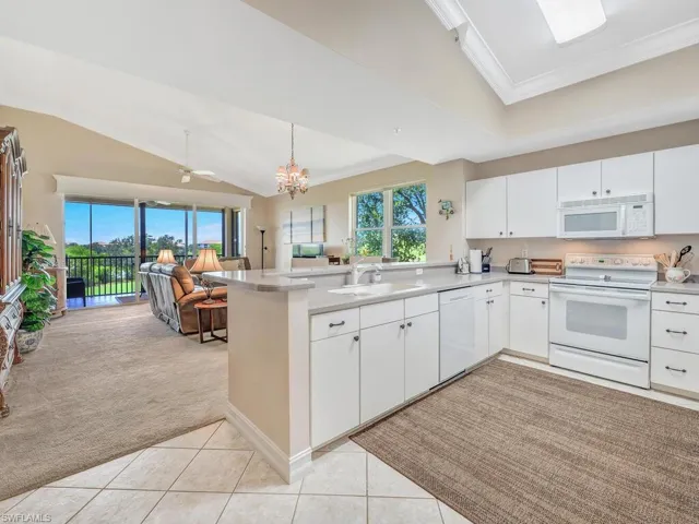 Open concept kitchen & living area