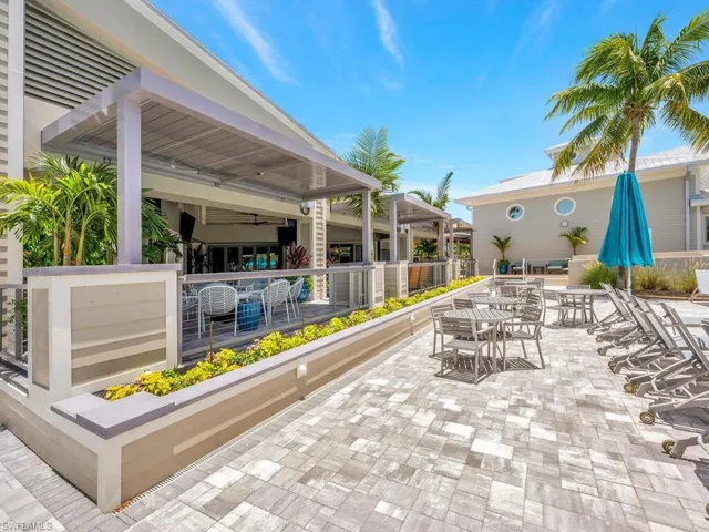 Restaurant with outdoor patio area