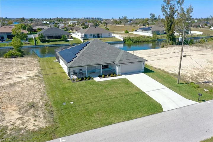 front aerial view