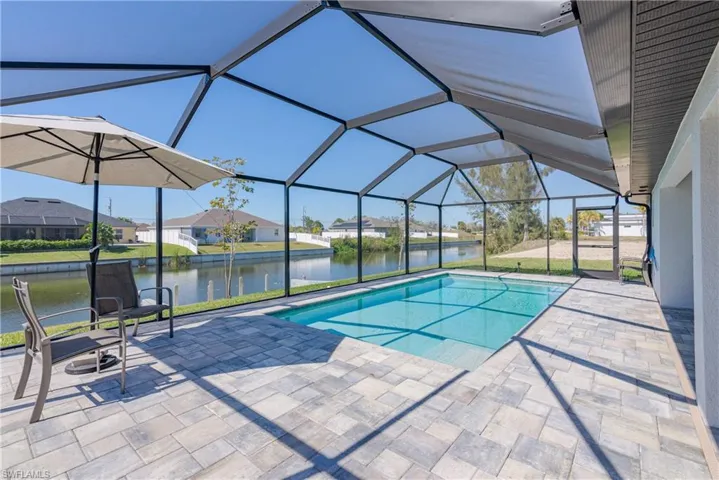 plenty of space around the pool