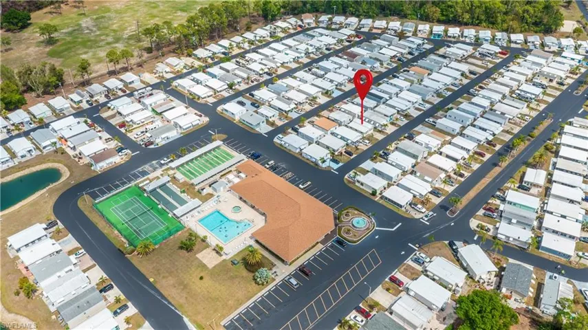 Aerial overview of property's location