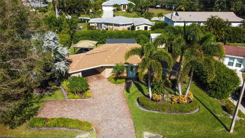 View from above of property