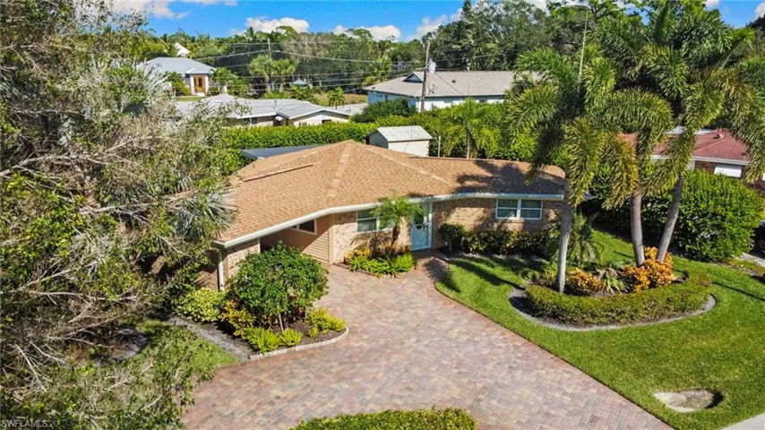 View from above of property