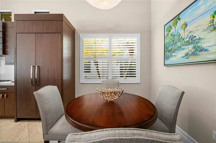 A bright and charming breakfast nook, perfect for morning coffee or casual meals