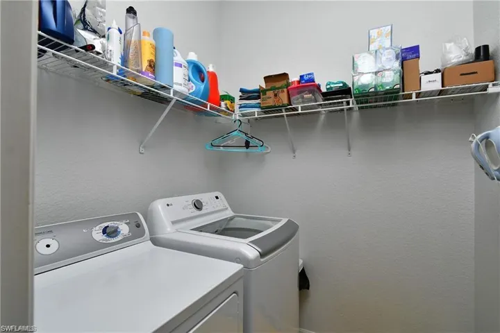 Laundry room featuring washer and dryer