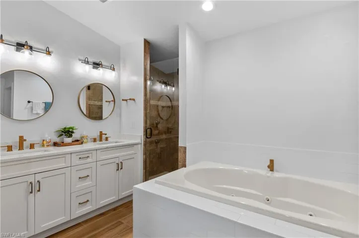 Office space featuring light wood-style floors and baseboards