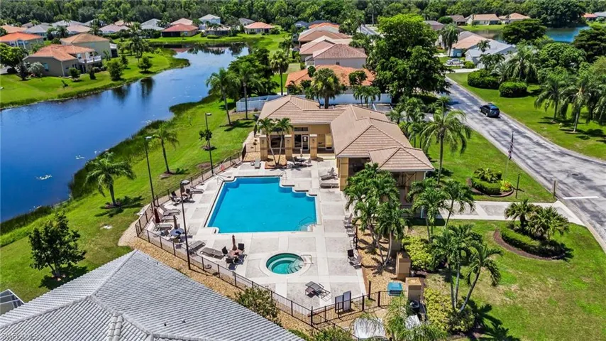 Clubhouse with pool area