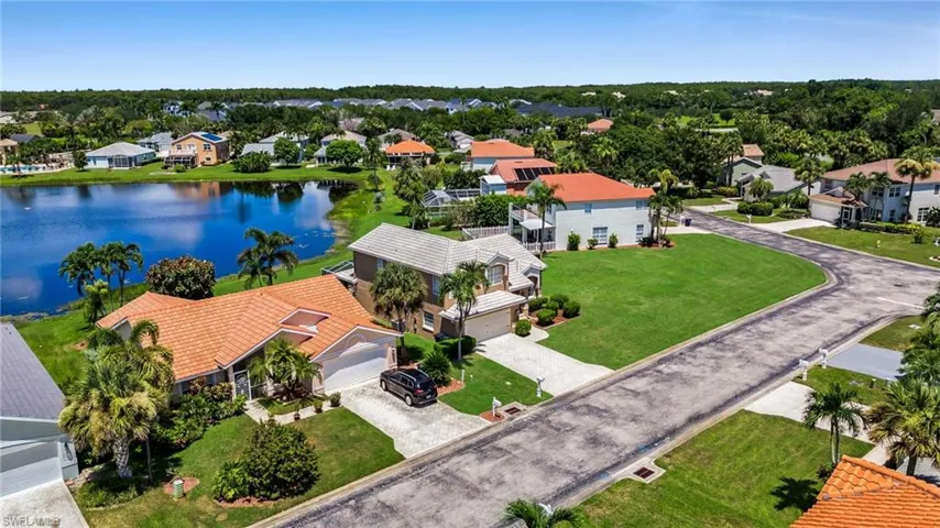 Aerial veiw of Neighborhood with a beautiful Lake view