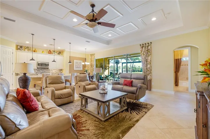 Coffered ceiling
