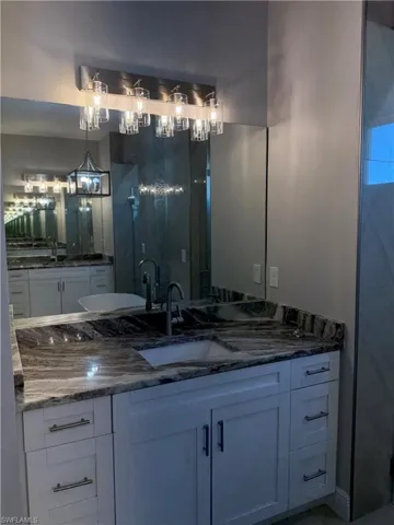 Bathroom featuring vanity