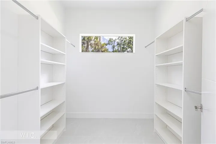 View of spacious closet