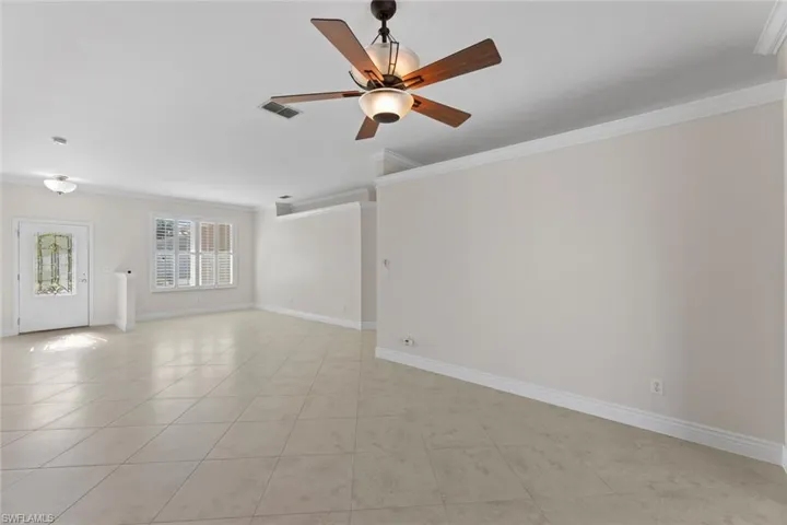 Living room looking  toward front entry