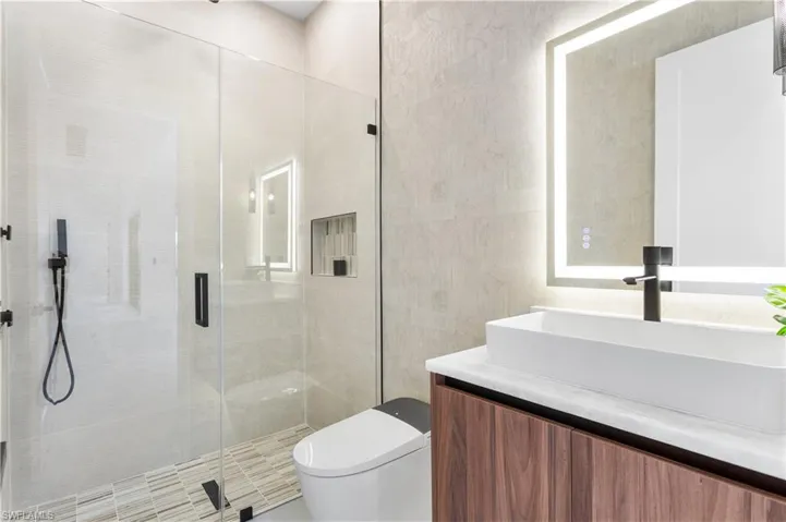 3rd Bathroom in a second wing of the home serving two guest bedrooms - bedrooms 3 and 4.