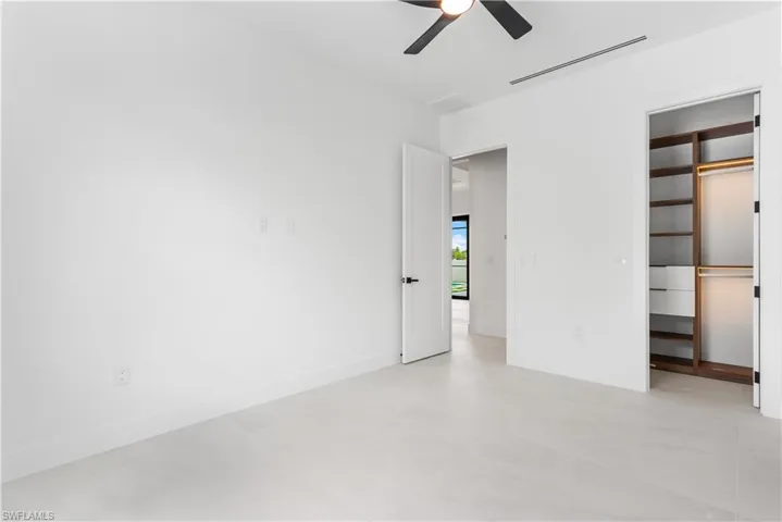 3rd Bedroom with custom built-in closet!