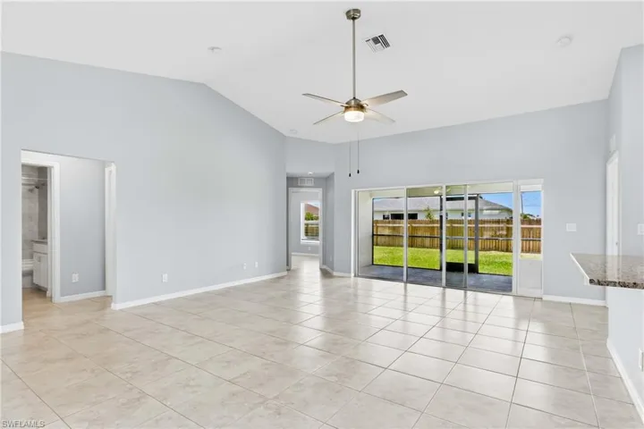 An airy open floor plan filled with natural light offers comfortable everyday living and effortless entertaining.