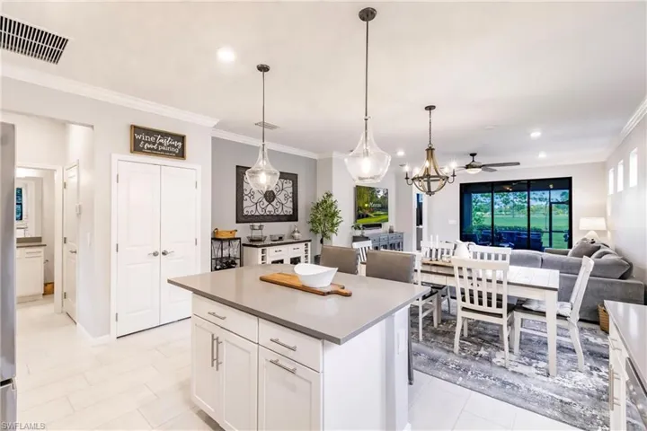 Open concept kitchen/dining/great room
