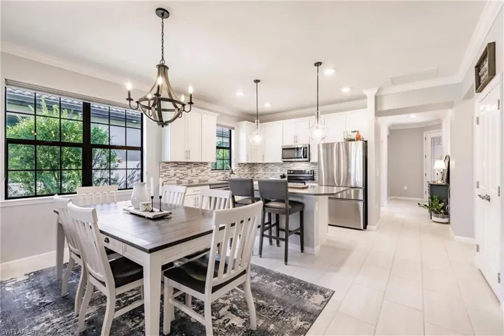 Kitchen and dining area