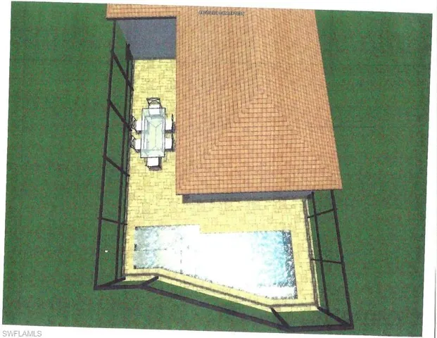 The home has already been pre-wired for a future pool. There is plenty of room for a pool/spa and caged lanai. This drawing was done by the builder Ashton Woods.