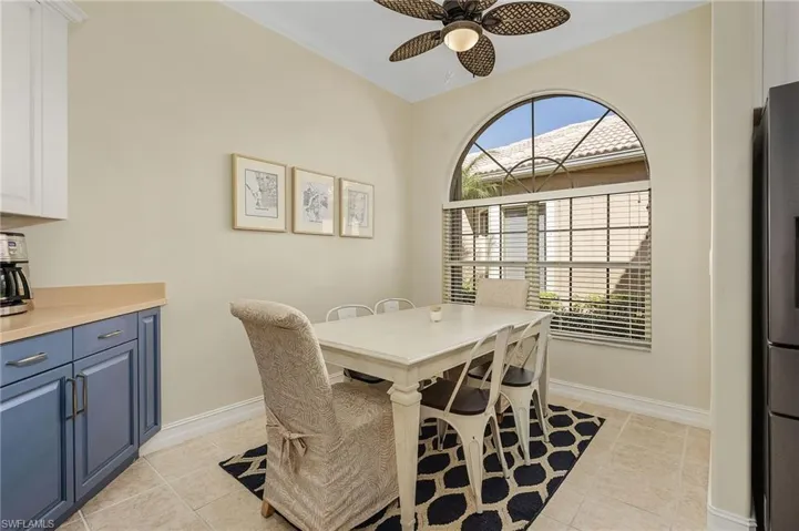 Breakfast nook in kitchen