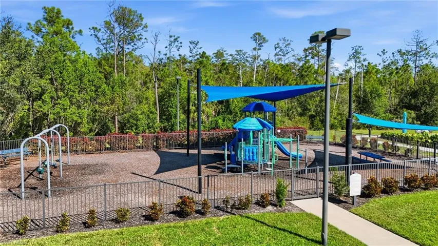 View of community jungle gym