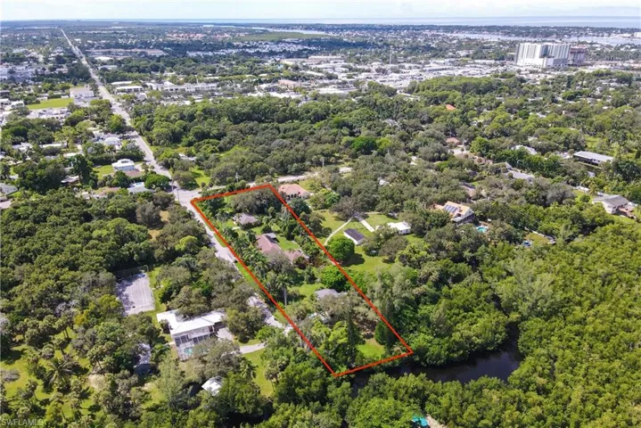 Aerial overview of property's location