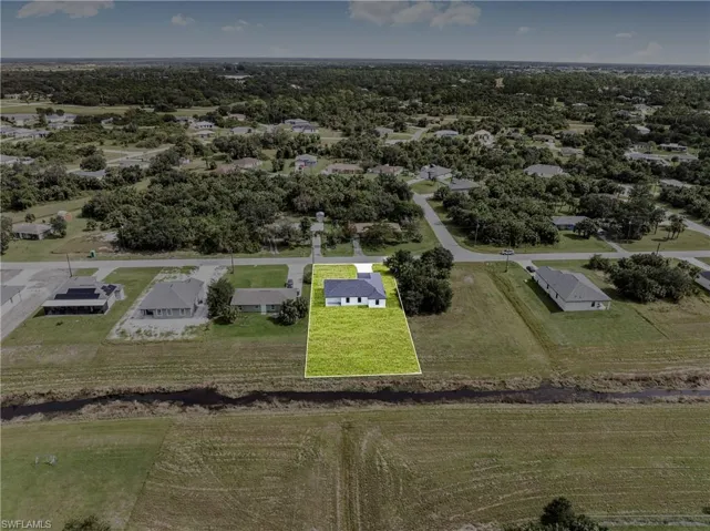Drone / aerial view with a rural view