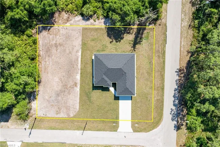Birds eye view of property