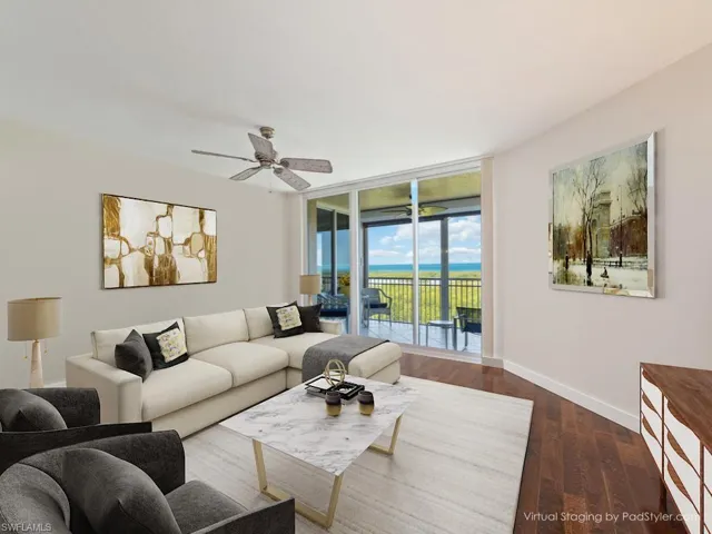 Great Room virtually staged rendering