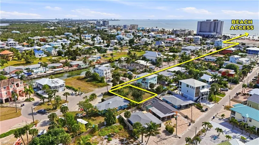 Aerial View of Beach Access