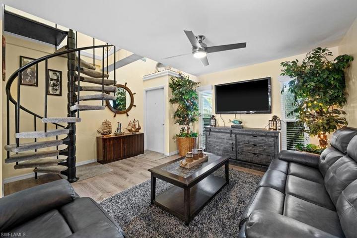 Living Room and stairs to bedrooms