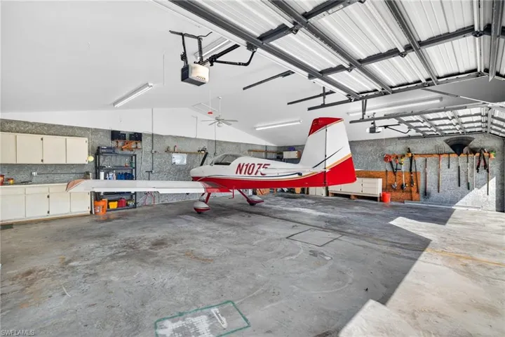 Interior hangar space