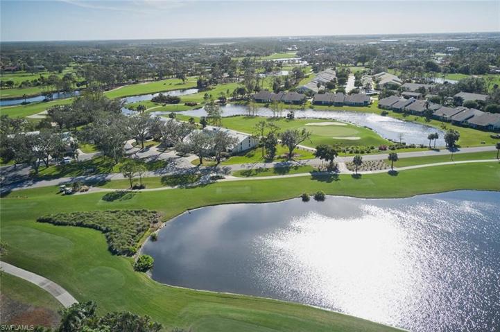 Beautiful golf course views from this villa home community.