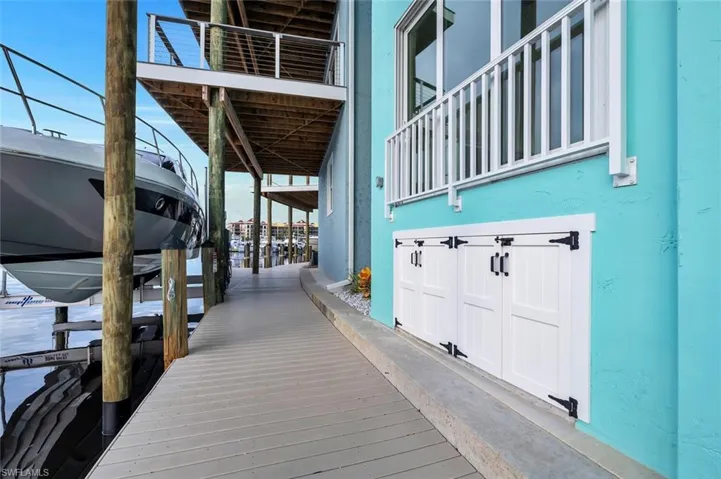 Boardwalk with storage