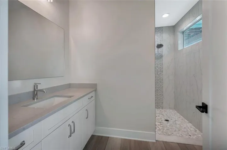 Boardwalk Bath with large shower