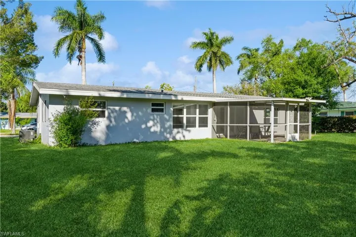 Back of property