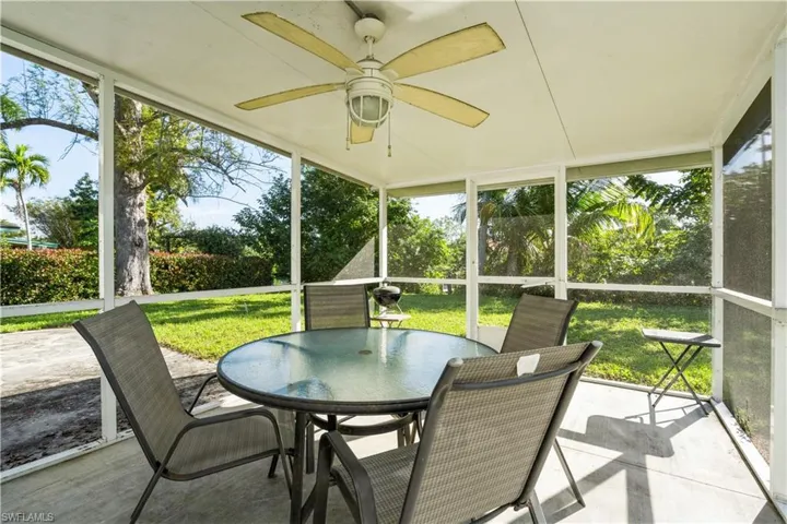Screened lanai