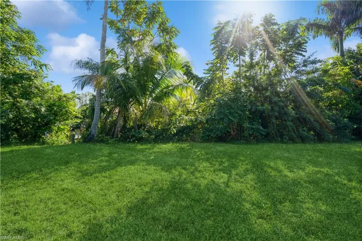 Lush landscaping