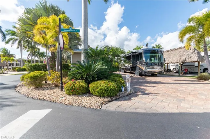 View of asphalt driveway