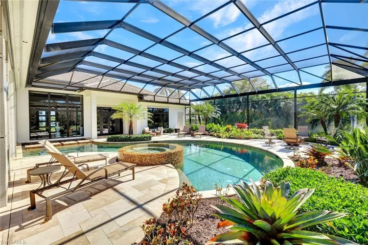 Resort style saltwater pool and spa