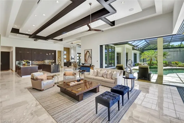 Sliding doors that pocket back allowing for one fluid space