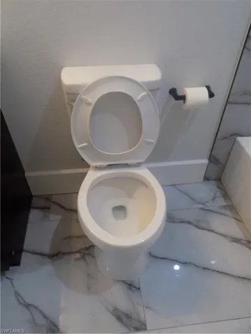 Bathroom view of toilet