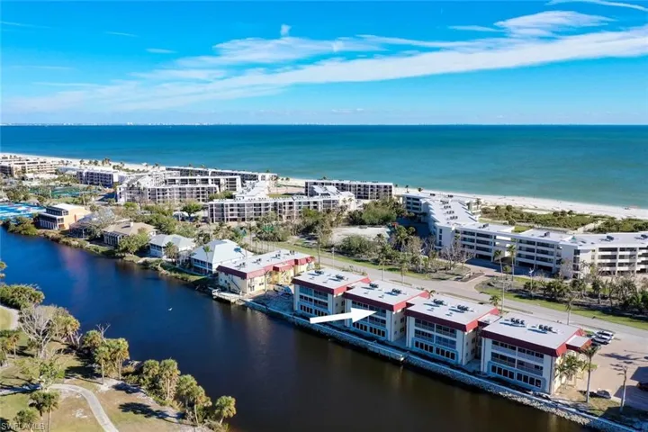 Bird's eye view of a large body of water
