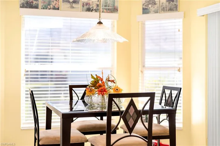 Dining space with plenty of natural light