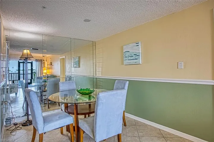 Tiled dining room