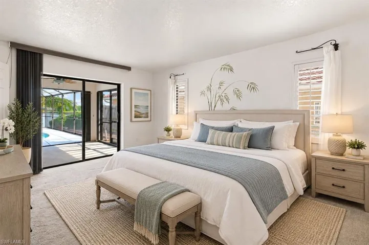 Virtually Staged Bedroom