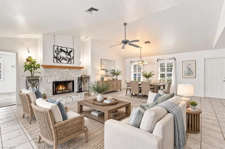 Virtually Staged Family Room