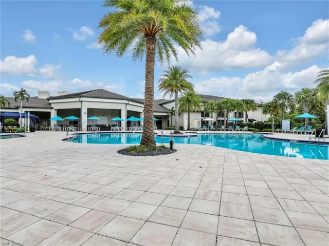 View of pool with a patio area