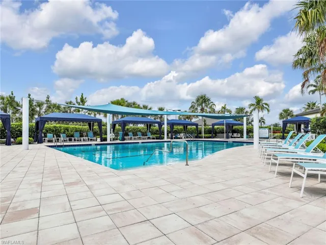 View of pool with a patio area