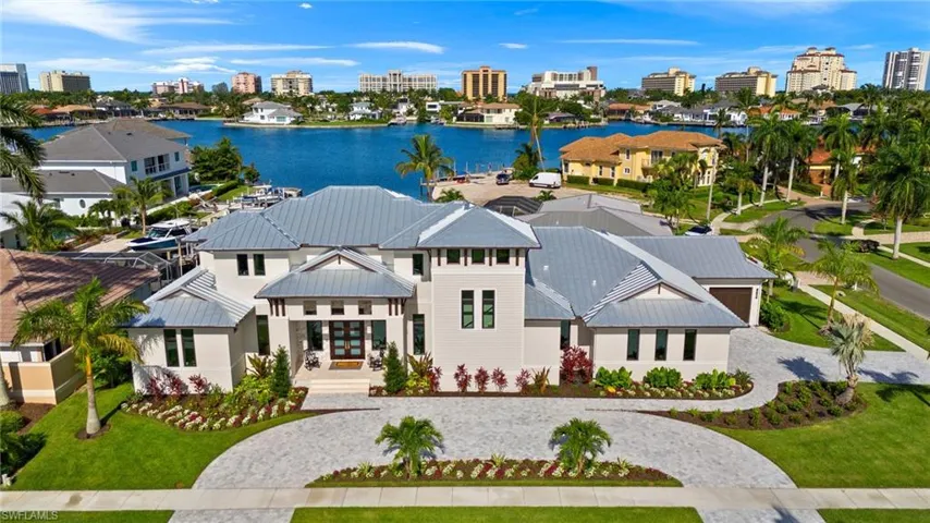 Aerial view of skyline