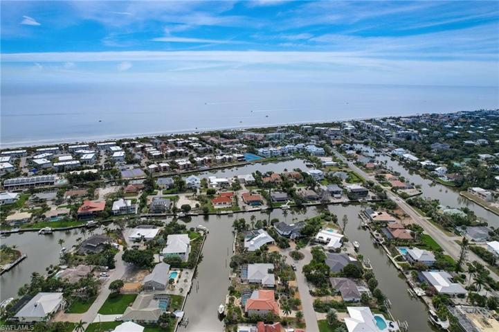 Aerial View Near Beach